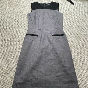 Brooks Brothers Womens Dress 6 Black/Houndstooth Sheath